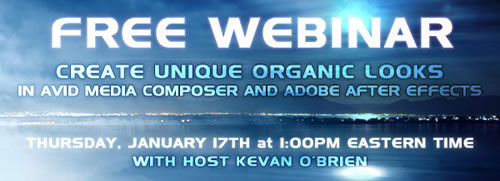 Free Webinar - Create Unique Organic Looks in Avid Media Composer and Adobe After Effects
