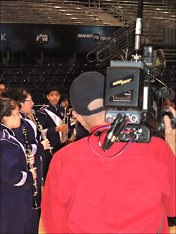 KHOU-TV News Team in Action