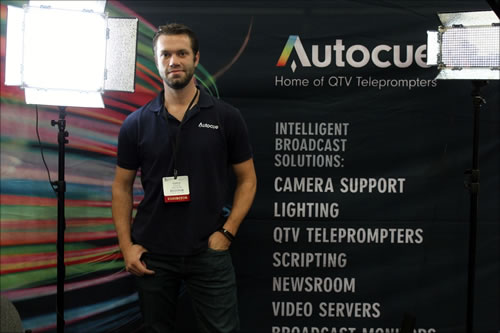 Autocue and QTV's exhibit booth # 404