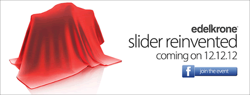 Edelkrone. Slider reinvented. Coming on 12.12.12. Join the Event.