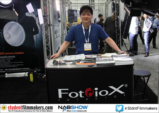 StudentFilmmakers Magazine drops by the Fotodiox exhibit booth C9539