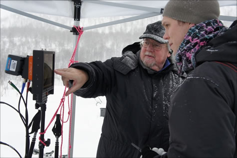 Geof Boyle and Alister Chapman Shooting S3D in Swedish Mountains