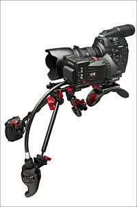 Canon C300 Recoil rig with Torando and C300 Grip Relocator