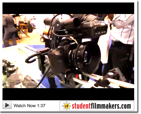 Movie Tube PR production rig and Zeiss Compact Primes at NAB 2010
