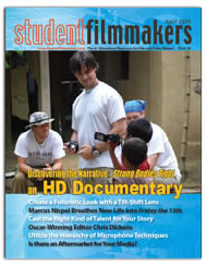 Back Edition Spotlight: April 2009, StudentFilmmakers Magazine
