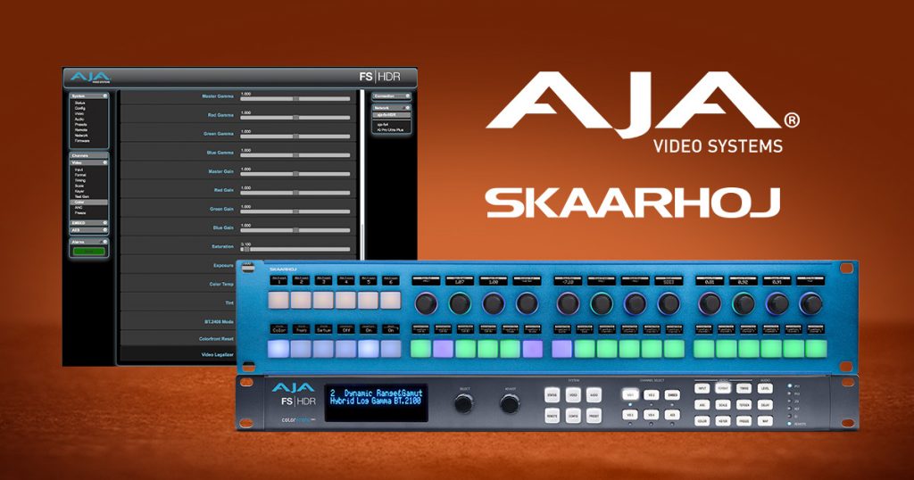 AJA and SKAARHOJ Partner to Integrate AJA FS Products with Rack Control Duo
