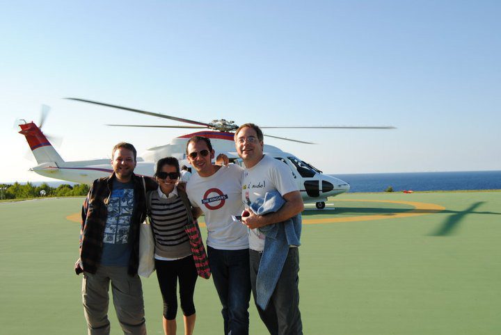 Amedeo D'Adamo with production team