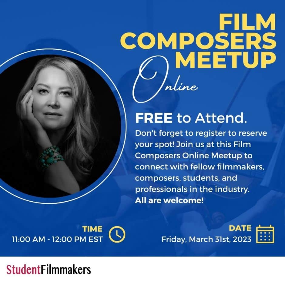 Denise Young Joins Speaker Lineup | Register Now for the Film Composers Meetup Online Hosted by StudentFilmmakers.com and Student Filmmakers Magazine
