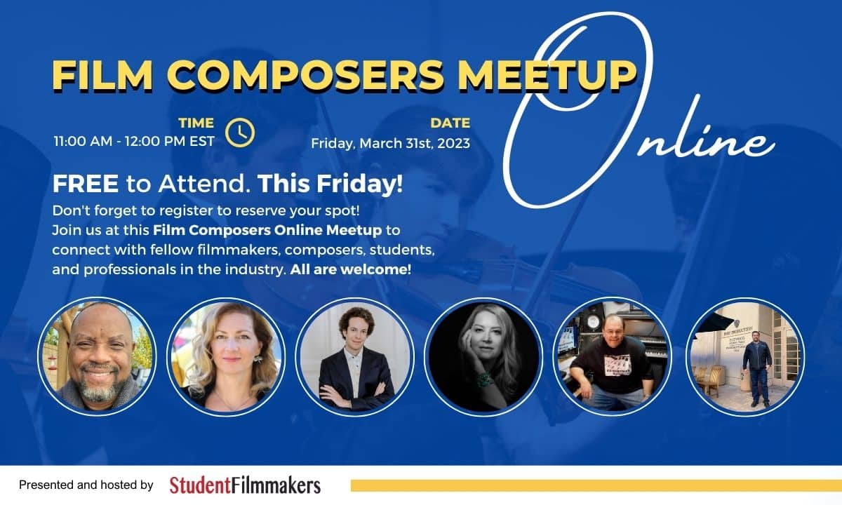 Register Now for Complimentary Film Composers Online Meetup This Friday