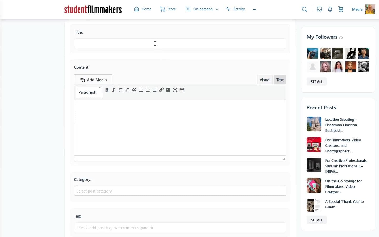 How to add a new Blog post and get featured on our Homepage