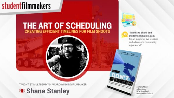 Scheduling for Film Shoots with Shane Stanley
