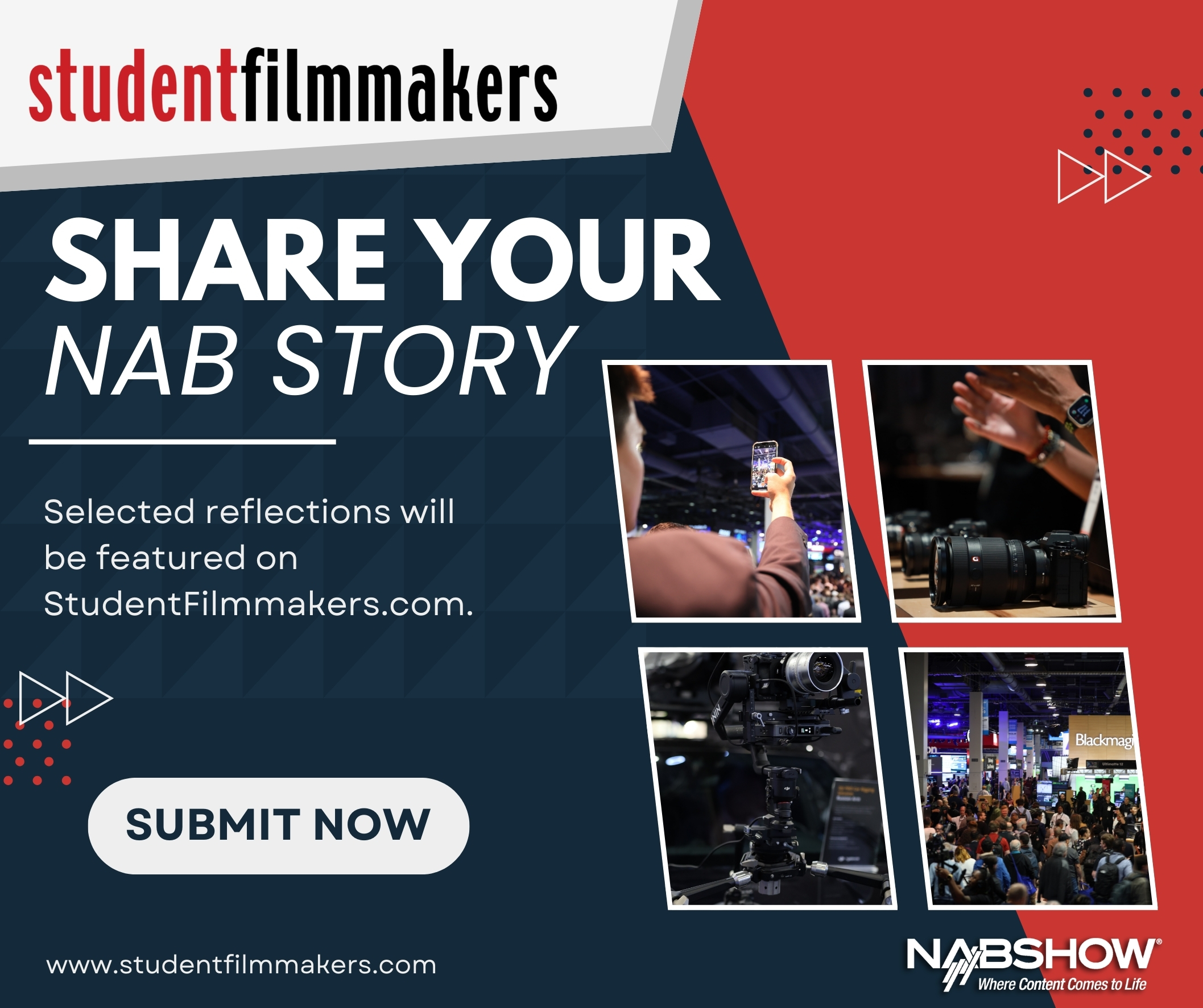 Share Your NAB 2025 Story with StudentFilmmakers.com