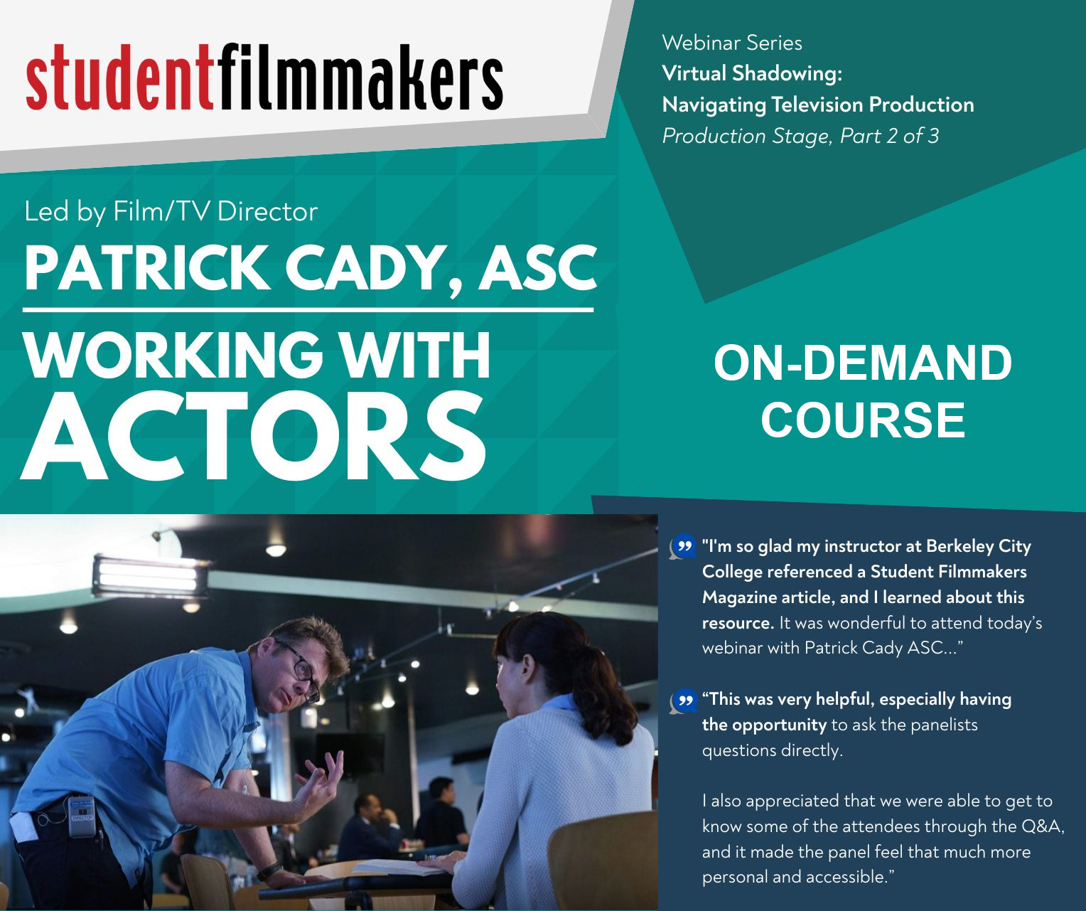 Working with Actors: A Director–Actor Playbook (On‑Demand)