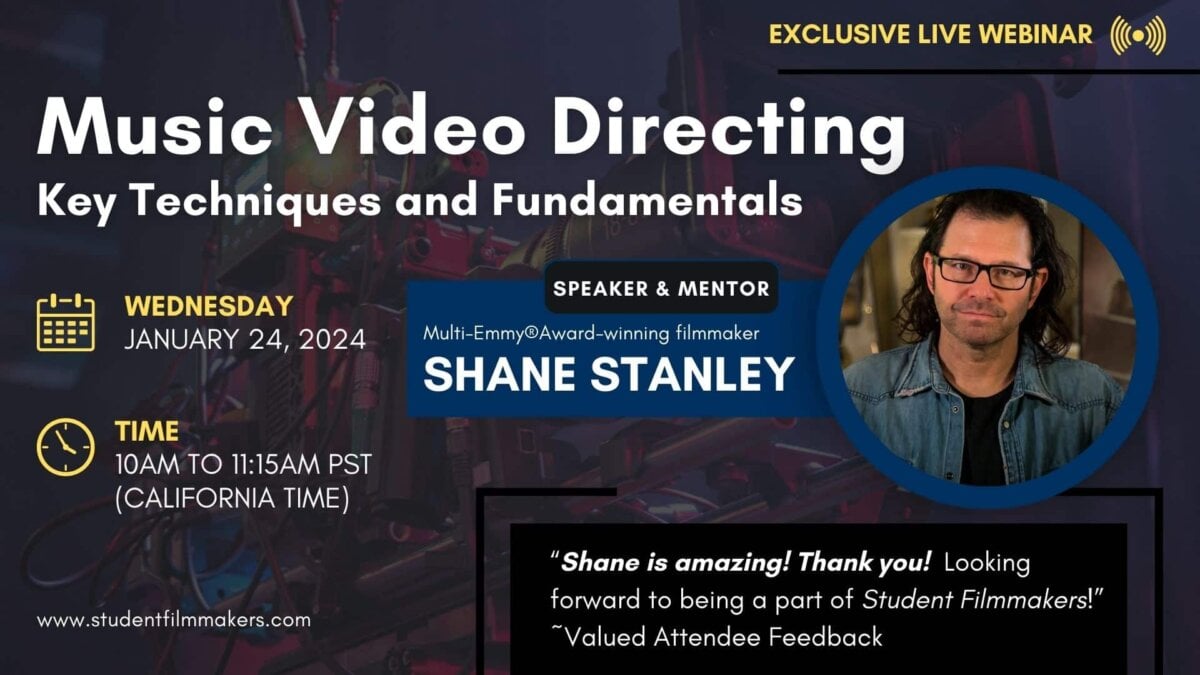 Music Video Directing Key Techniques and Fundamentals with Shane Stanley
